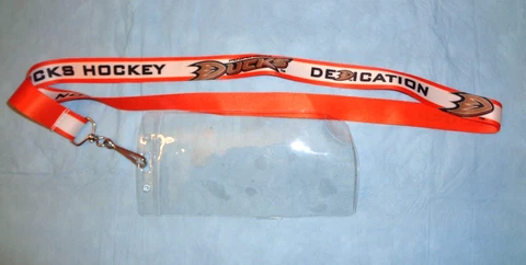 1 NHL Anaheim Ducks Ducks Dedication Season Ticket Holder Lanyard / Holder Cover