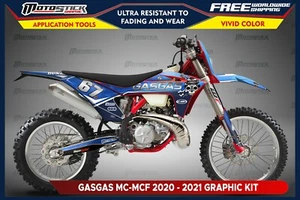 GRAPHICS -DECALS-STICKERS KIT FIT : GASGAS 2021 MC- MC-F 250-300 - Picture 1 of 2