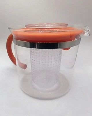 Bodum Le Pot No. 1, Tea Infuser 1865 1L C Jorgensen Made In Switzerland Orange - Image 1 of 4