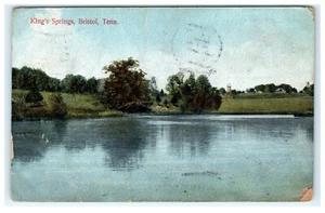 1909 King's Springs Bristol TN, Tennessee frühe Postkarte - beschädigt - Bild 1 von 2
