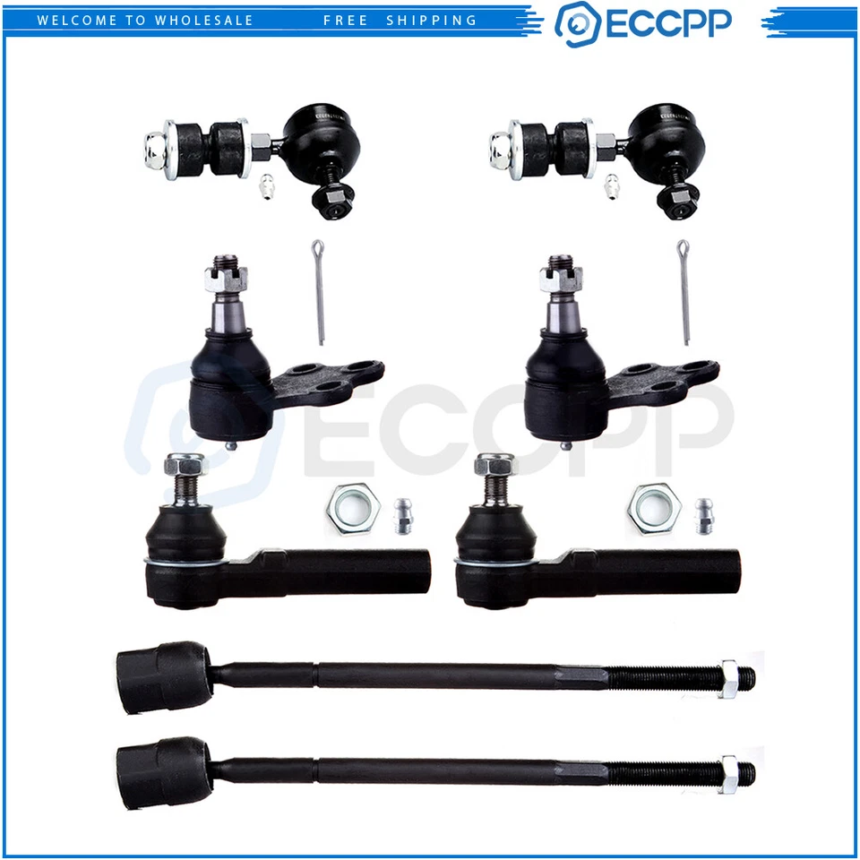 Front Lower Ball Joints Steering Sway Bar Tie Rod End For 1995-2002 Nissan Quest - Imagem 1 de 4