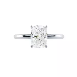 IGI Lab Grown 18k White Gold Cushion Cut Diamond Engagement Ring 1.50 Ct - Picture 1 of 12