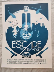 JOHN CARPENTER signiertes 24x36 Poster ESCAPE FROM NEW YORK **Limitiert /100** RAR - Bild 1 von 3