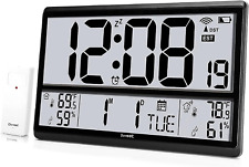 Atomic Clock -Digital Wall Clock Never Needs Setting/ Easy to Read/Easy Set Up/I