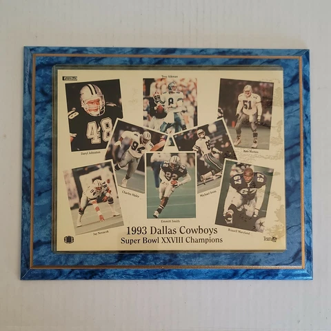 Team NFL Sports Plaques 1993 Dallas Cowboys Super Bowl XXVIII Champions 13x10.5" Cover