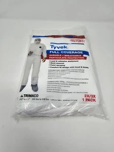 Dupont Tyvek Trimaco Full Coverage Coverall Size 2X/3X W/ Hood + Boots - Picture 1 of 4