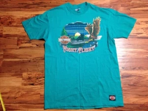 Vintage Harley Davidson Hemd Herren XL Night Flight Hanes Beefy T Parryville PA - Bild 1 von 10