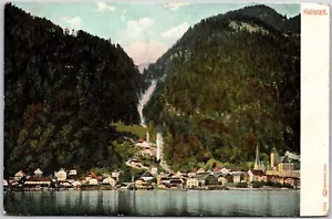 Postal Hallstatt Austria Edificios Senderos de Montaña Caminos - Imagen 1 de 2