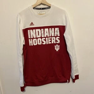 MENS Medium Indiana Hoosiers Adidas Basketball Pullover Sweater - Picture 1 of 5