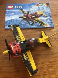 60144 LEGO Air Race Airplane. Pre owned Set. Yellow Red And Black W Mini Figure. - Picture 1 of 10