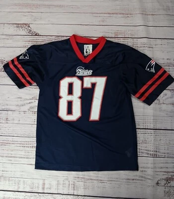 Ropa del equipo de la NFL New England Patriots Jersey juvenil X-grande 87 Gronkowsk1 Foto 1 de 4