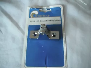 Whitecap 6221 Stainless Steel 1/4 inch - 20Concave Base Deck Hinge Item 2436 - Picture 1 of 3