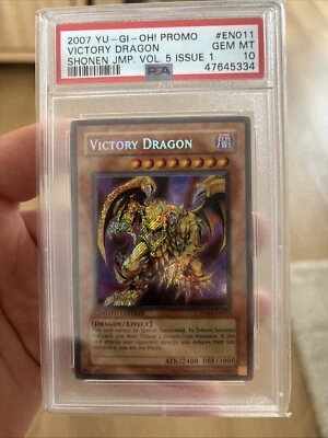 Yugioh - Victory Dragon JUMP-EN011 Secret Rare Promo PSA 10 Limited Edition - Image 1 of 2