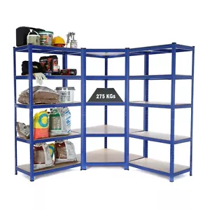 Heavy Duty Garage Corner Racking Kit 1800mm x 900mm / 840mm x 300mm - 275KGs UDL - Picture 1 of 2
