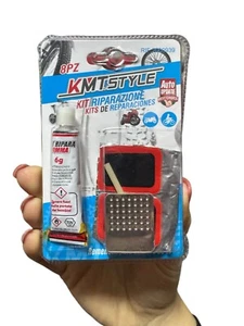 KIT PER SMONTAGGIO RIPARAZIONE FORATURA GOMME BICI BICICLETTA CAMERA D'ARIA 8in1 - Foto 1 di 1