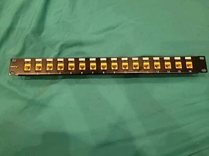 DataFig 16 Port Patch Panel Ethernet RJ45 UTP Cat6 Network Lan Rack Mount - Picture 1 of 4