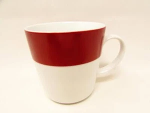 Banded Red by Food Network  Mug Red Rim, White Center, b348 - Picture 1 of 2