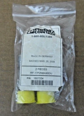 2 NIB PHOENIX CONTACT RF-17P2N8A90DU 1607334 COUPLER CONNECTOR M23 (22 AVAIL) - Image 1 of 3