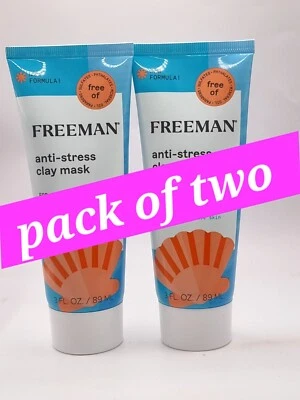 Freeman anti-stress clay mask, 89ml (Pack of 2) (S111/A.CH/A.DH/1) - Image 1 of 4