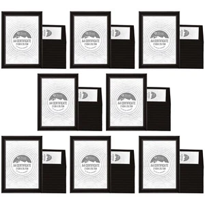 96 x A4 Certificate Photo Picture Frame Styrene Black Frames Wholesale Bulk Buy - Picture 1 of 7
