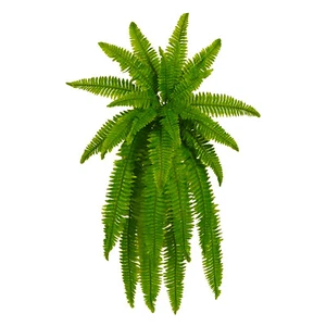 Artificial Fern Plants Realistic Fake Boston Plants For Indoor & Outdoor Decor - Picture 1 of 14