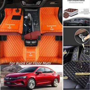 For Buick Enclave Encore Envision Envista Car Floor Mat Pu Leather Carpet Custom - Imagen 1 de 43