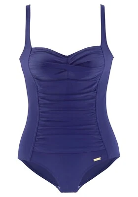 LASCANA Badeanzug Saphir mit Raffungen und Shaping-Effekt Blau Damen - Gr. 48C - Bild 1 von 3