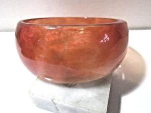 RESIN ORANGE MORPHED HEAVY STYLISH BANGLE BRACELET ARTISAN - Picture 1 of 4