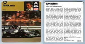 Oliver Jackie - 1942 - Drivers - Edito Service #24-03 Auto Rally Card