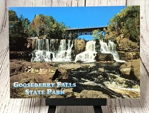 Lower Falls Gooseberry State Park MInnesota MN Postcard - Picture 1 of 4