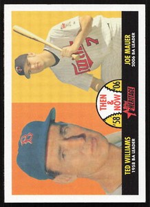 2007  Topps Heritage #TN3 Ted Williams / Joe Mauer