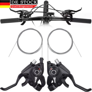 Fahrrad Schalthebel Schalt-Bremshebel MTB 3x7-fach 21 Gang Schaltung V-Brake - Bild 1 von 7