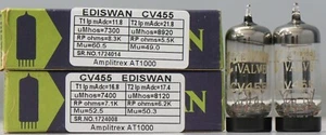 CV455 ECC81 Ediswan Valvo Made in England Amplitrex tested 1MP #1724014 1724008 - Picture 1 of 9