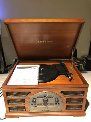 Crosley 5-in-1 Rochester Record Player Radio Tape CD Model CR66 Stereo - Tested - Image 1 of 4