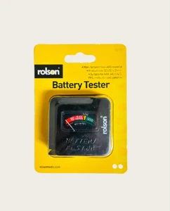 2X AA/AAA/C/D/9V/1.5V Universal Botón Celda Batería Probador Comprobador Negro - Imagen 1 de 6
