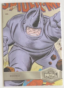 Skybox Marvel Metal Universe Spider-Man 2021 2022 (MCU) #168 RINOCERONTE - Imagen 1 de 3