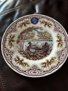 Royal Stafford Mallard Duck Salad Plate Acorn Border - Picture 1 of 3