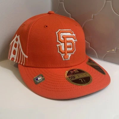 New Era San Francisco Giants 59FIFTY City Connect Orange Fitted Hat Size 7 1/4 - Image 1 of 4