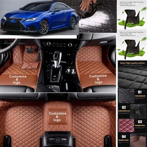 For Lexus RC-F Car Floor Mats Waterproof Auto Custom Liner Carpets PU Leather - Imagen 1 de 42