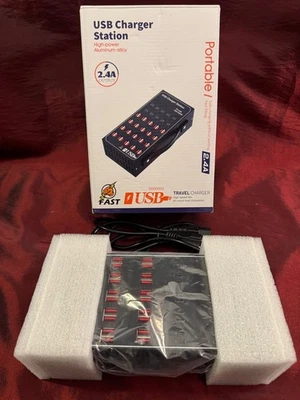 Multi-Device Charging Station 50 Ports (30 USB A + 20 USB C) 250W YFY-A97 - image 1 of 2