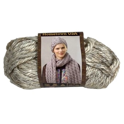 NWT Lion Brand Yarn 135-300 Hometown Bulky Yarn, Kansas City Wheat USA 64YD - Image 1 of 3
