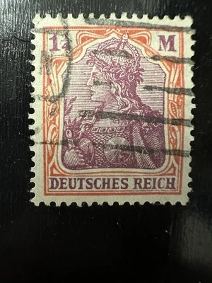 Estampilla postal rara de Alemania del Reich alemán de los años 90 1 1/4 M Foto 1 de 4