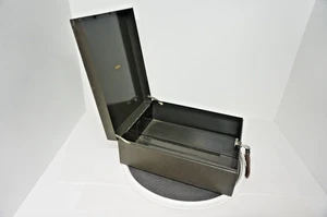 Vintage Cole Steel Equipment Co., aufklappbare Metallbox, 11,75" x 15" x 5,5" Schloss mit K - Bild 1 von 18