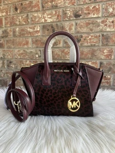 MICHAEL KORS AVRIL XS ZIP SATCHEL CROSSBODY BAG MKOXBLOODOPARD CHEETAH PRINT - Bild 1 von 8