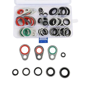 Automotive AC Compressor Gasket Seal Kit 60 Pieces Various Size Washers - Picture 1 of 12