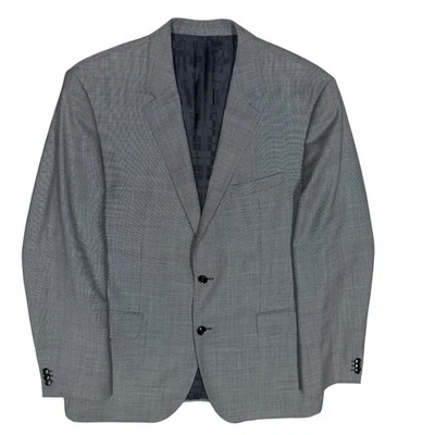Hugo Boss Blazer Birdseye Wool Sport Coat TESSE Italy Grey "The Keys/Shaft" 46R - Image 1 of 4