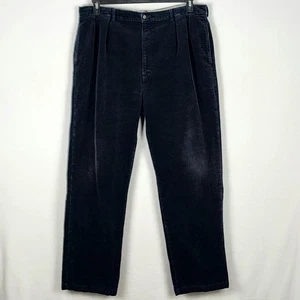 Vtg Polo Ralph Lauren Polo Cords Corduroy Andrew Pant Navy Blue Men 42x34 - Picture 1 of 13