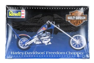 1996 Harley Davidson 1:8 Freedom Chopper Motorcycle Model Kit 7307 by Revell - Picture 1 of 7
