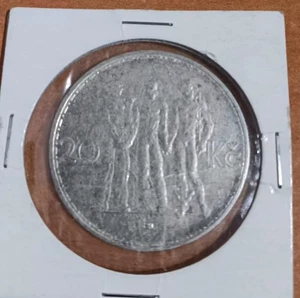 20 CORONAS CHEQUIA PLATA 1934 - Imagen 1 de 2