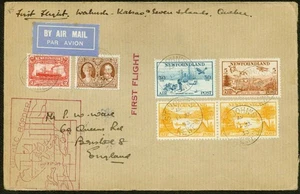 TERRANOVA-1933 - PRIMERA CUBIERTA DE VUELO STJOHN’S-WABUSH(1)- EN MUY BUEN ESTADO° - Imagen 1 de 2